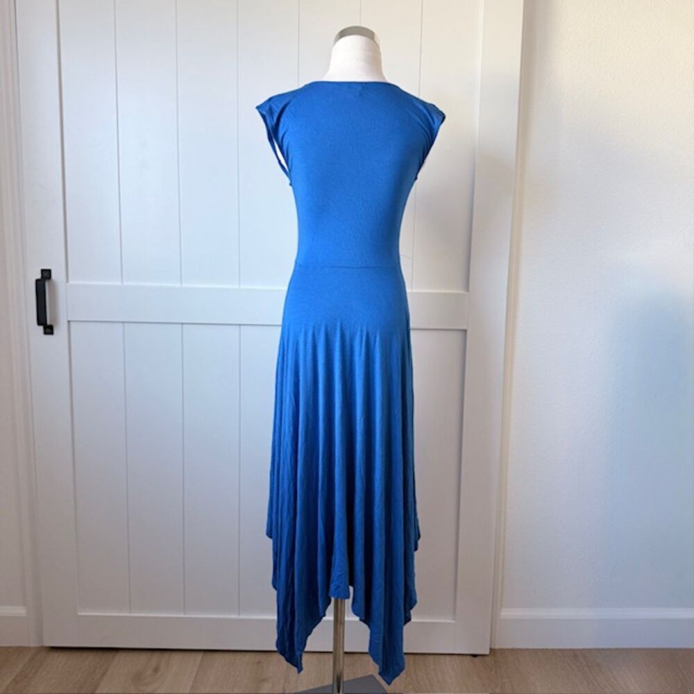 Embroidered Applique Midi Dress Spense Sz S Boho Whimsigoth Lagenlook 80s Style - Picture 2 of 16